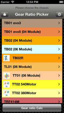 RC Gear Ratio Picker